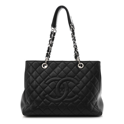 Chanel Caviar Quilted Grand Shopping Tote GST Black 1 of 13