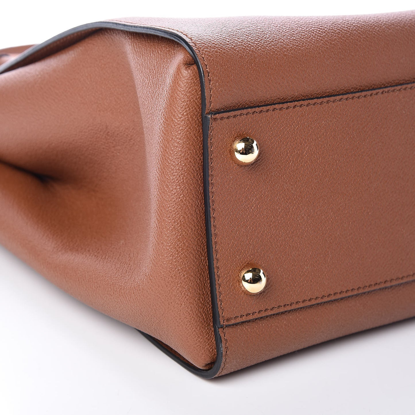 Soft Grain Calfskin Medium Dashwood Buckle Tote Bright Toffee