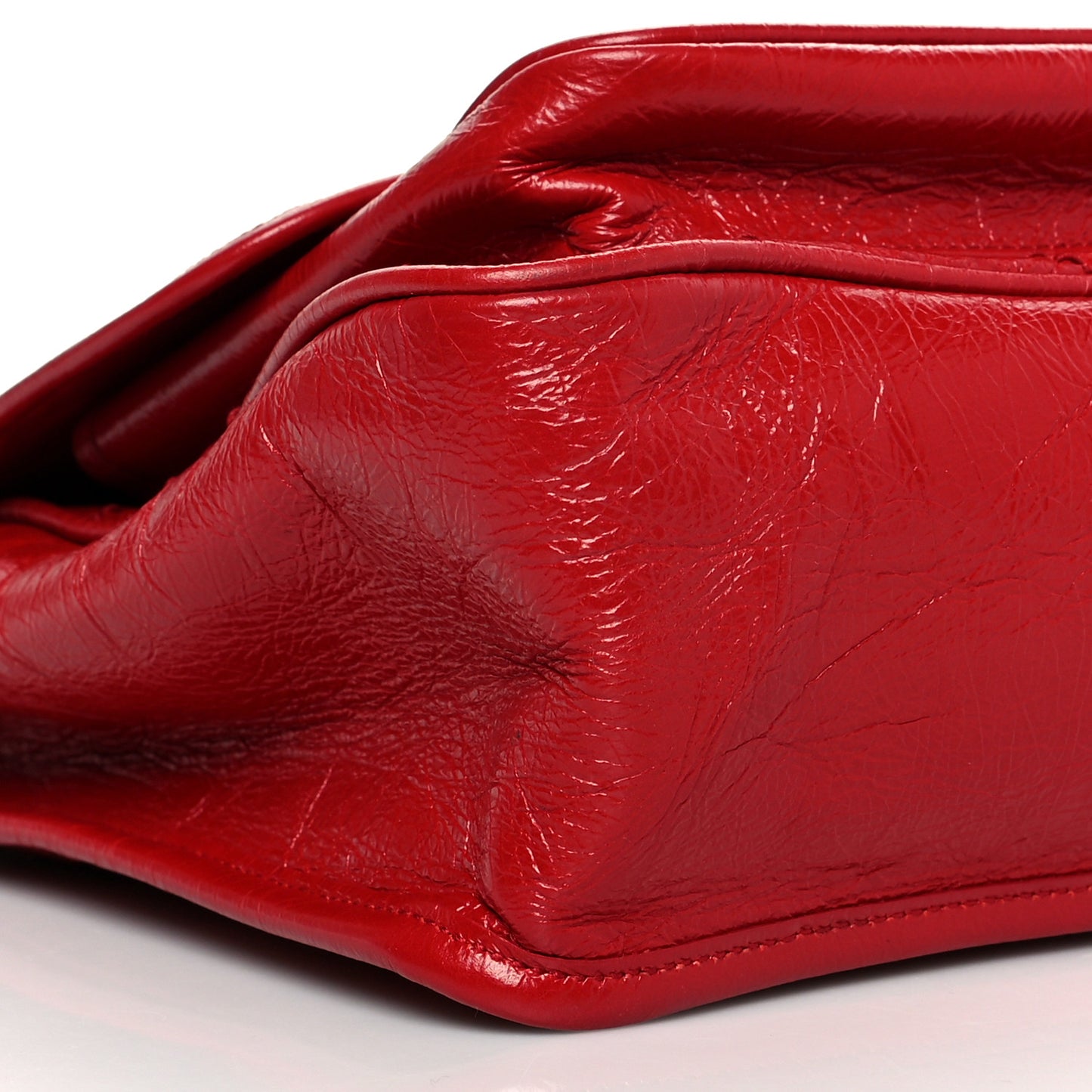 Crinkled Calfskin Matelasse Monogram Medium Niki Chain Satchel Rouge Eros