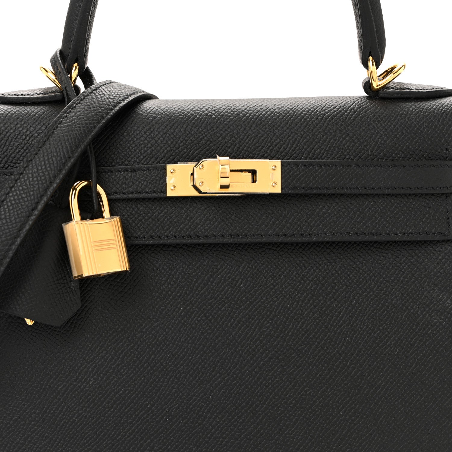 Hermes Epsom Kelly Sellier 25 Black 7 of 10