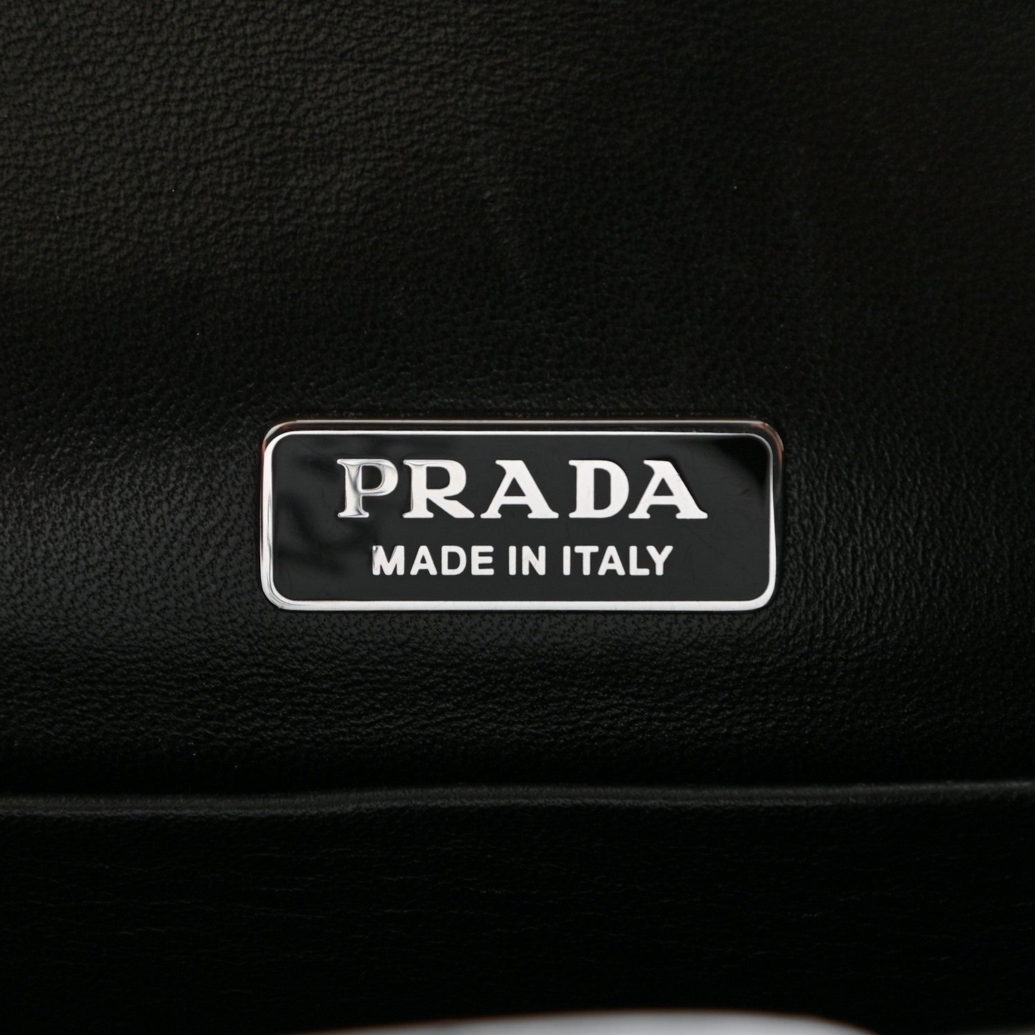Prada Metallic Vitello Saffiano Cahier Bag Denim Black 6 of 11