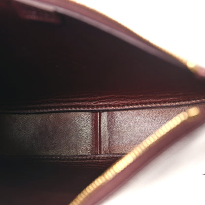 The Row Grained Calfskin Half Moon Shoulder Bag Raisin 5 of 9