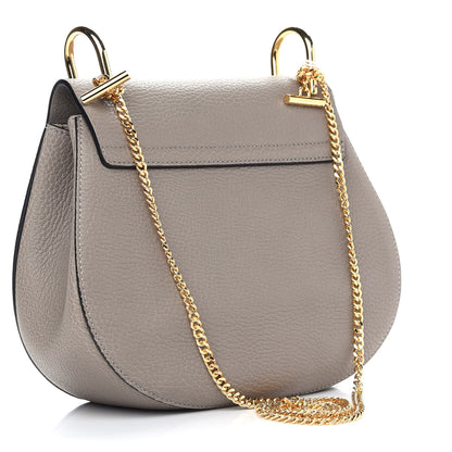 Chloe Grained Lambskin Drew Shoulder Bag Motty Grey 3 of 8
