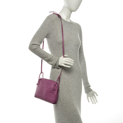 Bottega Veneta Nappa Intrecciato Pillow Crossbody Messenger Peony 2 of 7