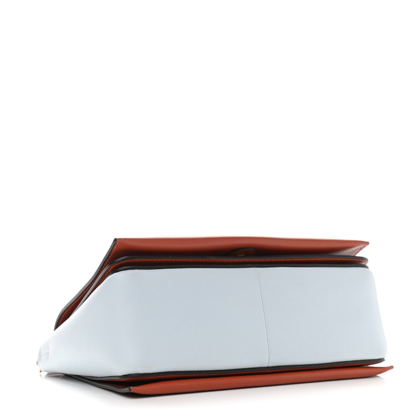 Shiny Smooth Calfskin Medium Frame Shoulder Bag Maple Frost