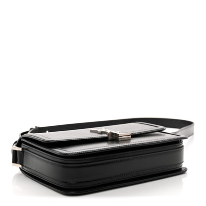 Saint Laurent Box Calfskin Monogram Medium Solferino Satchel Black 4 of 11