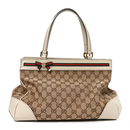 Gucci Monogram Web Medium Mayfair Tote Off White 1 of 10