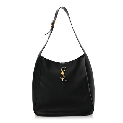 Saint Laurent Supple Calfskin Large Le 5 A 7 Soft Hobo Black 1 of 14
