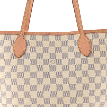 Louis Vuitton Damier Azur Neo Neverfull MM Rose Ballerine 8 of 16