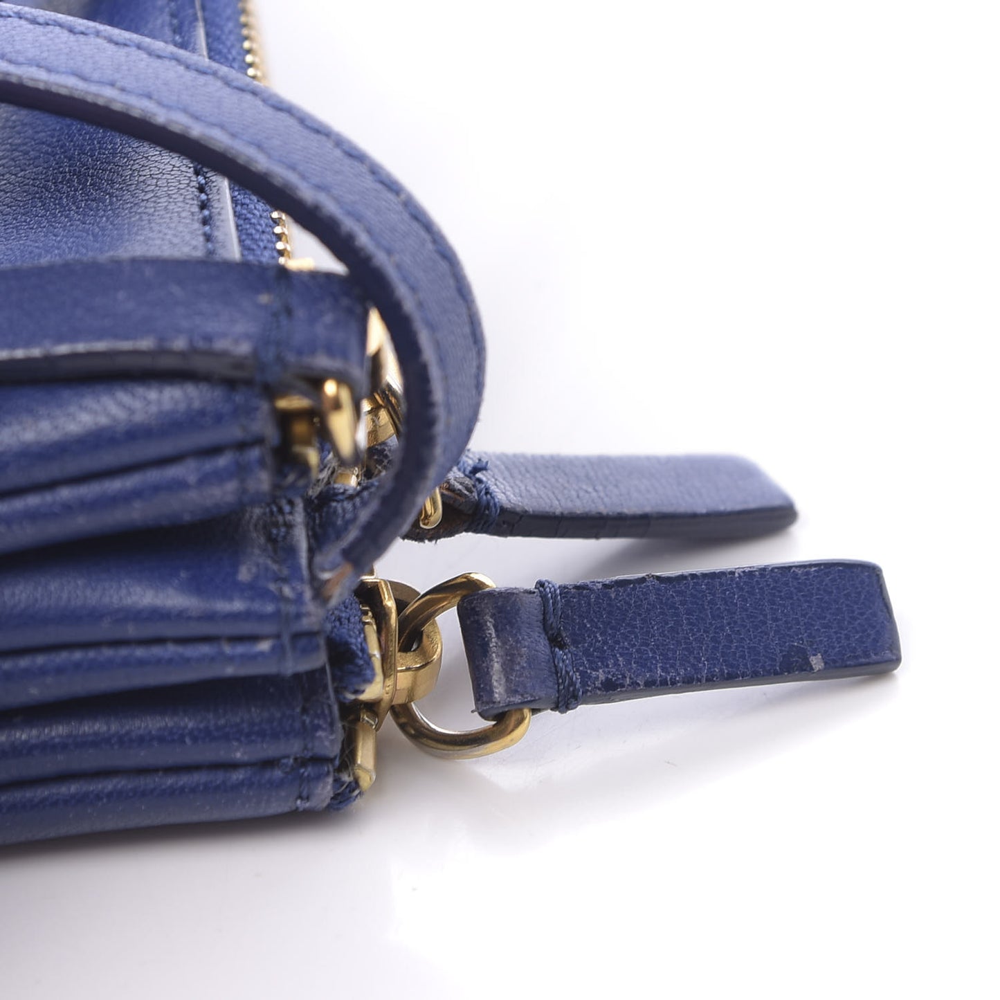 Lambskin Small Trio Crossbody Bag Indigo