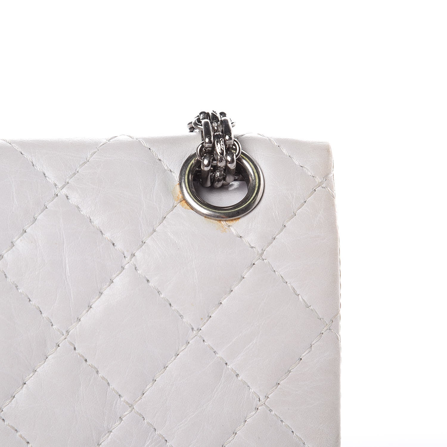 Chanel Aged Calfskin 50th Anniversary 2.55 Reissue 224 Flap White 16 of 18