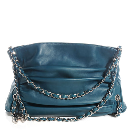 Chanel Lambskin Large Sharpei Shoulder Bag Turquoise 1 of 7