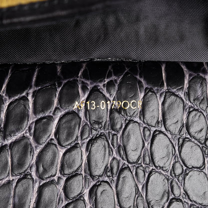 3.1 Phillip Lim 3.1 Calf Hair Calfskin Crocodile Embossed Medium Pashli Satchel Antique Grey Olive 10 of 22