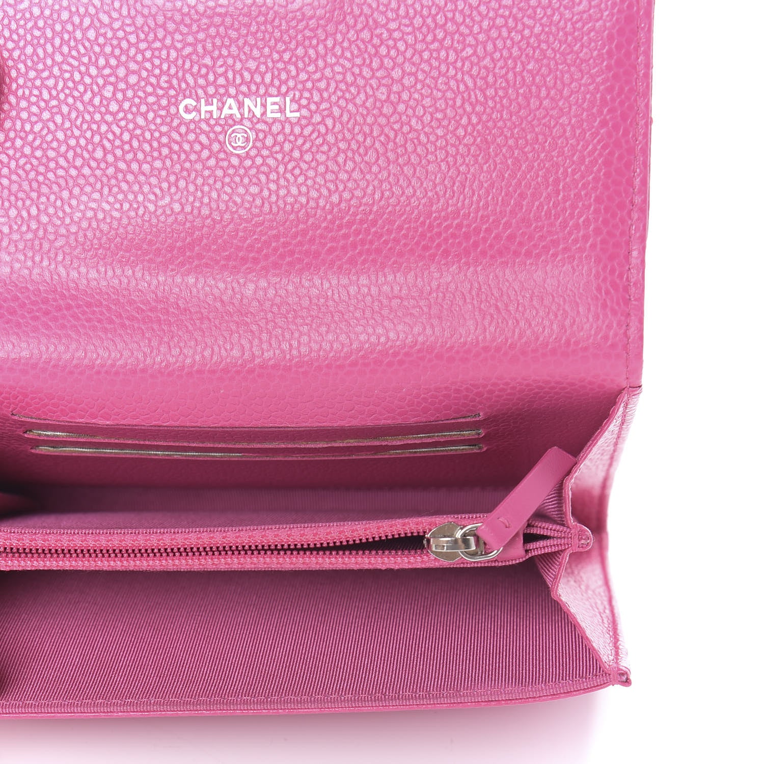 Chanel Iridescent Caviar Quilted Medium Flap Wallet Pink 5 of 11