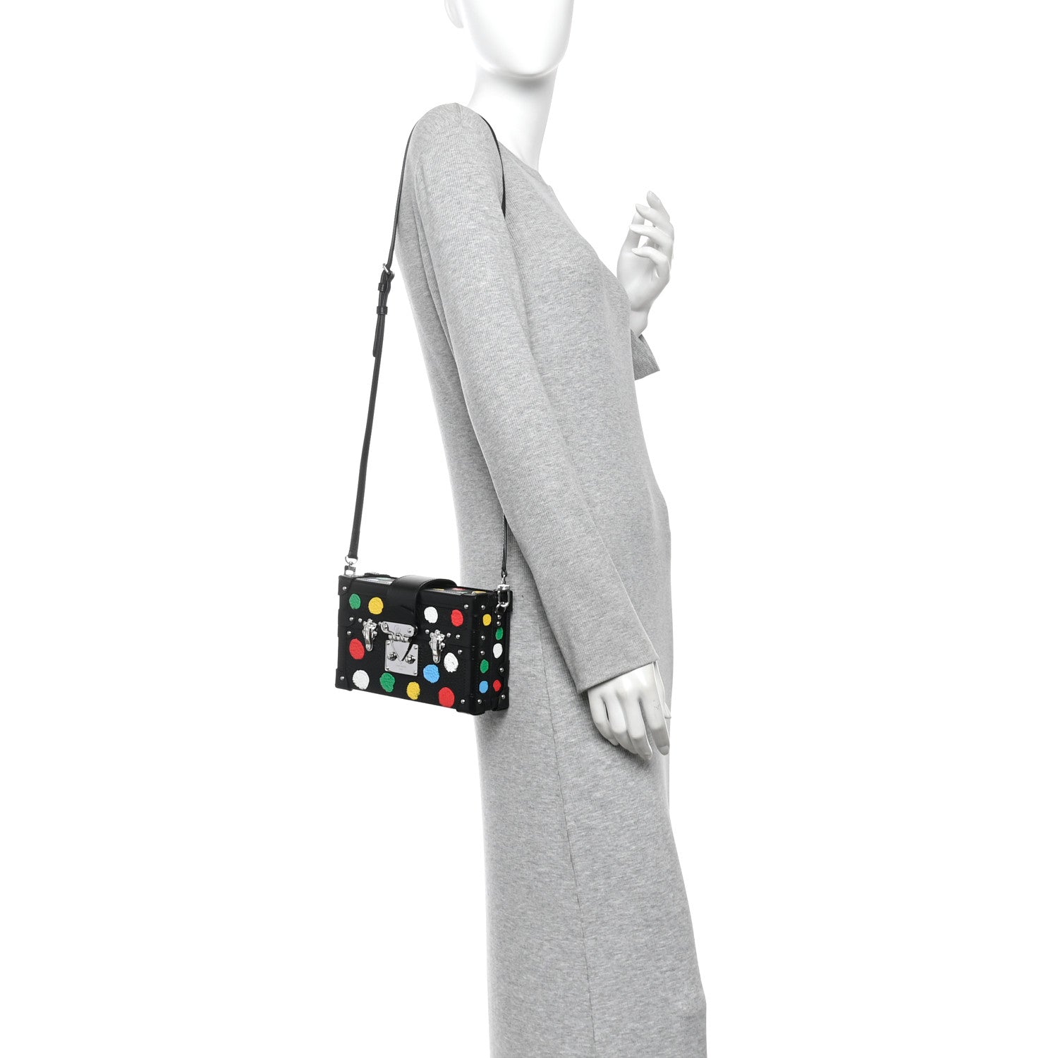 Louis Vuitton LV X YK Taurillon Petite Malle Black 2 of 9