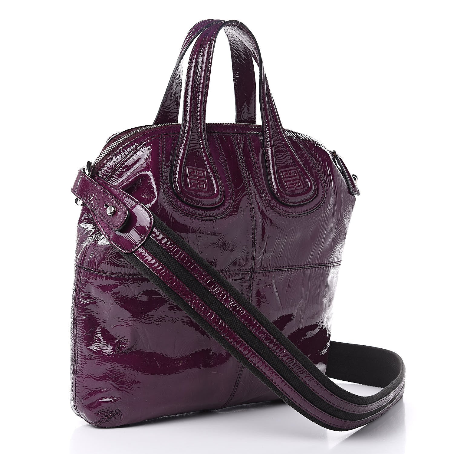 Givenchy Crinkled Patent Calfskin Medium Nightingale Purple 3 of 12