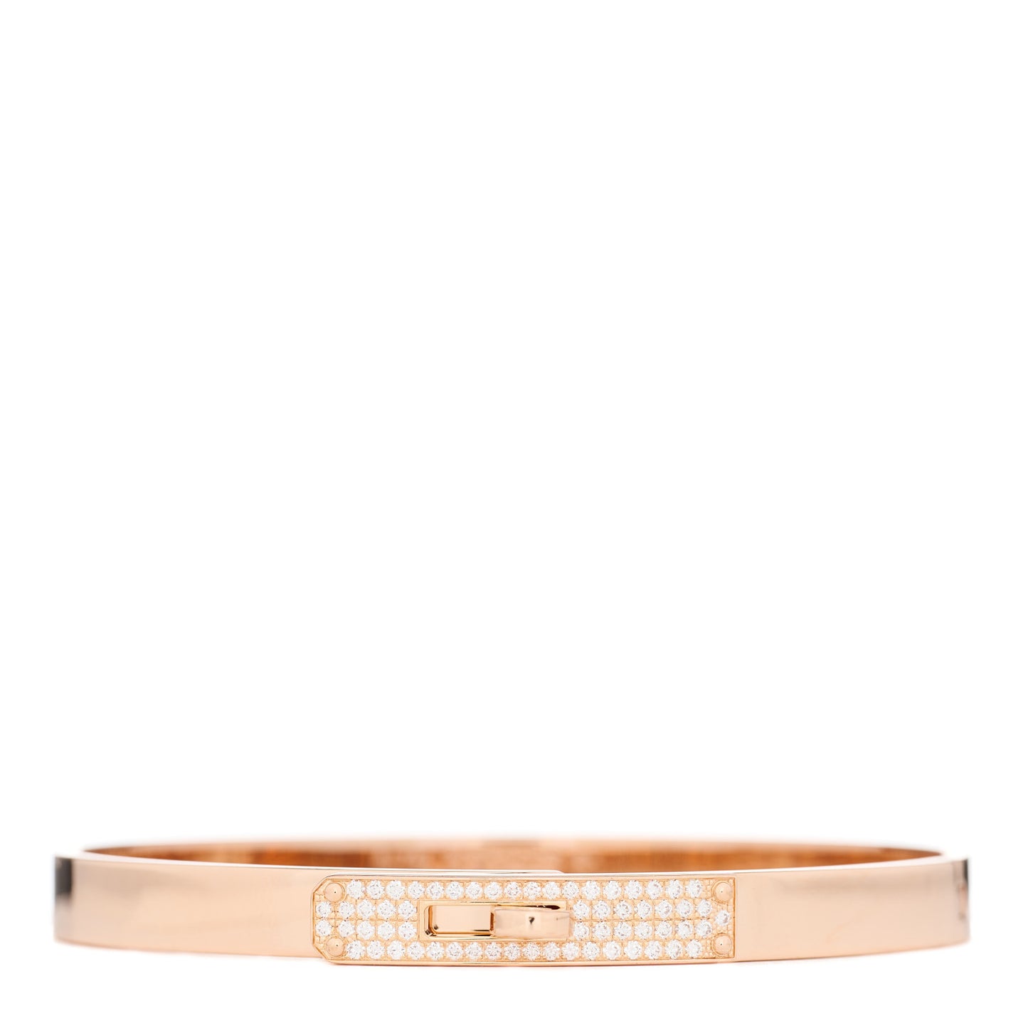 18K Rose Gold Diamond PM Kelly Pave Bracelet SH