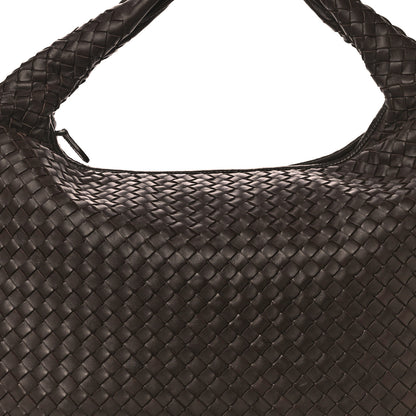 Bottega Veneta Nappa Intrecciato Large Veneta Hobo Ebano 6 of 10