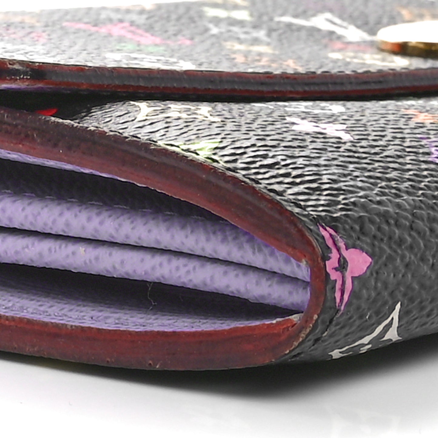 Monogram Multicolor Sarah Wallet Black Violet