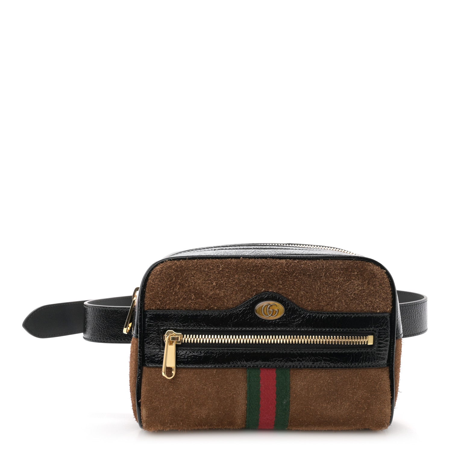 Gucci Suede Small Ophidia Belt Bag 85 34 Brown 1 of 10