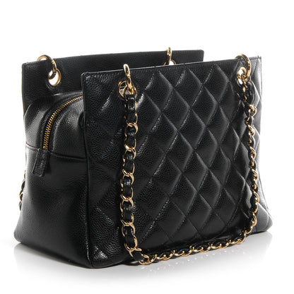 Chanel Caviar Quilted Petit Timeless Tote PTT Black 3 of 7