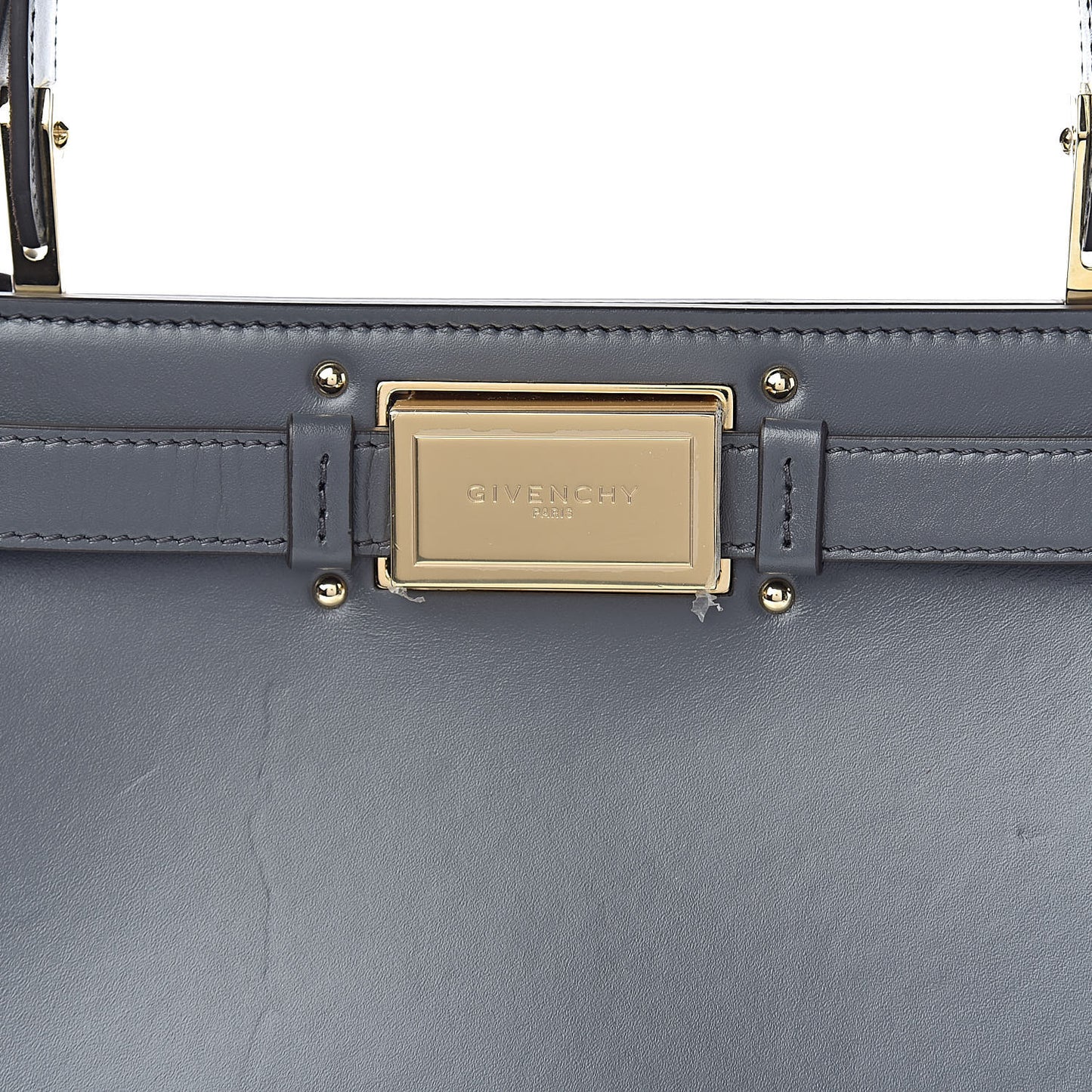 Calfskin Small Bespoke Shoulder Bag Storm Grey