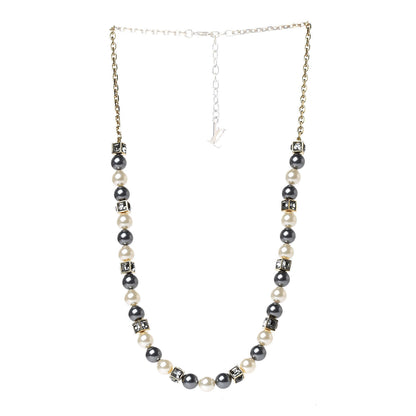 Louis Vuitton Pearl Crystal Cry Me A River Short Necklace 3 of 6