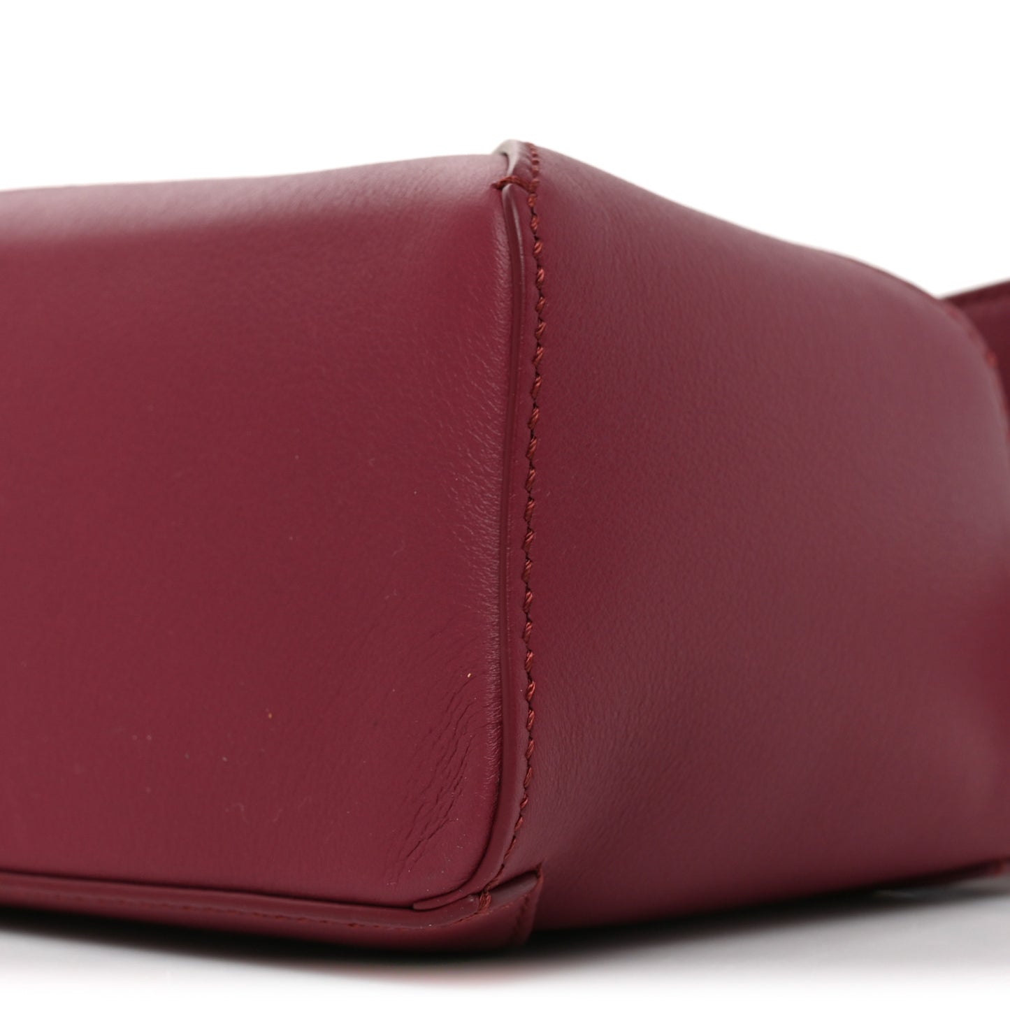 Calfskin Mini Puzzle Edge Bag Crimson