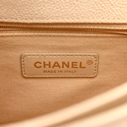 Chanel Grained Calfskin Quilted Small Cuba Top Handle Flap White 6 of 15