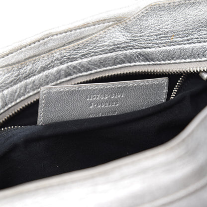 Balenciaga Laminated Agneau Classic Silver Hardware City Silver 7 of 11