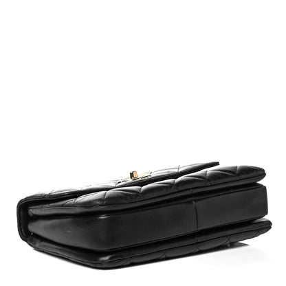 Chanel Lambskin Quilted Small Trendy CC Dual Handle Flap Bag Black 3 of 9