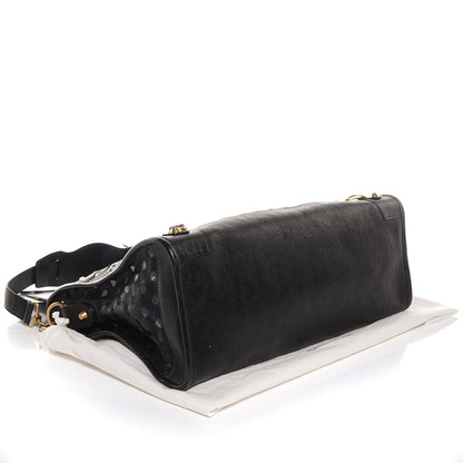 Balenciaga Agneau Classic Hardware Perforated Dot City Black 4 of 11