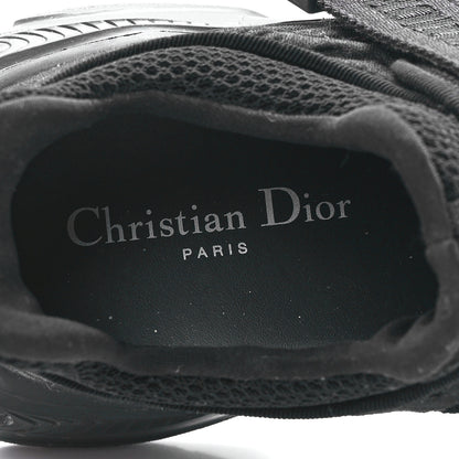 Christian Dior Shiny Oblique Technical Fabric Nylon Womens D-Wander Sneakers 38 Black 7 of 8