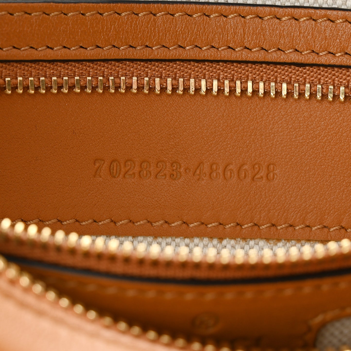 Aria Calfskin Web Large Attache Shoulder Bag Dark Orange