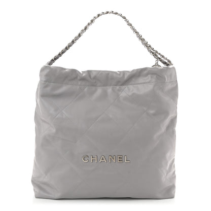 Chanel Shiny Calfskin Quilted Chanel 22 Grey 1 of 11