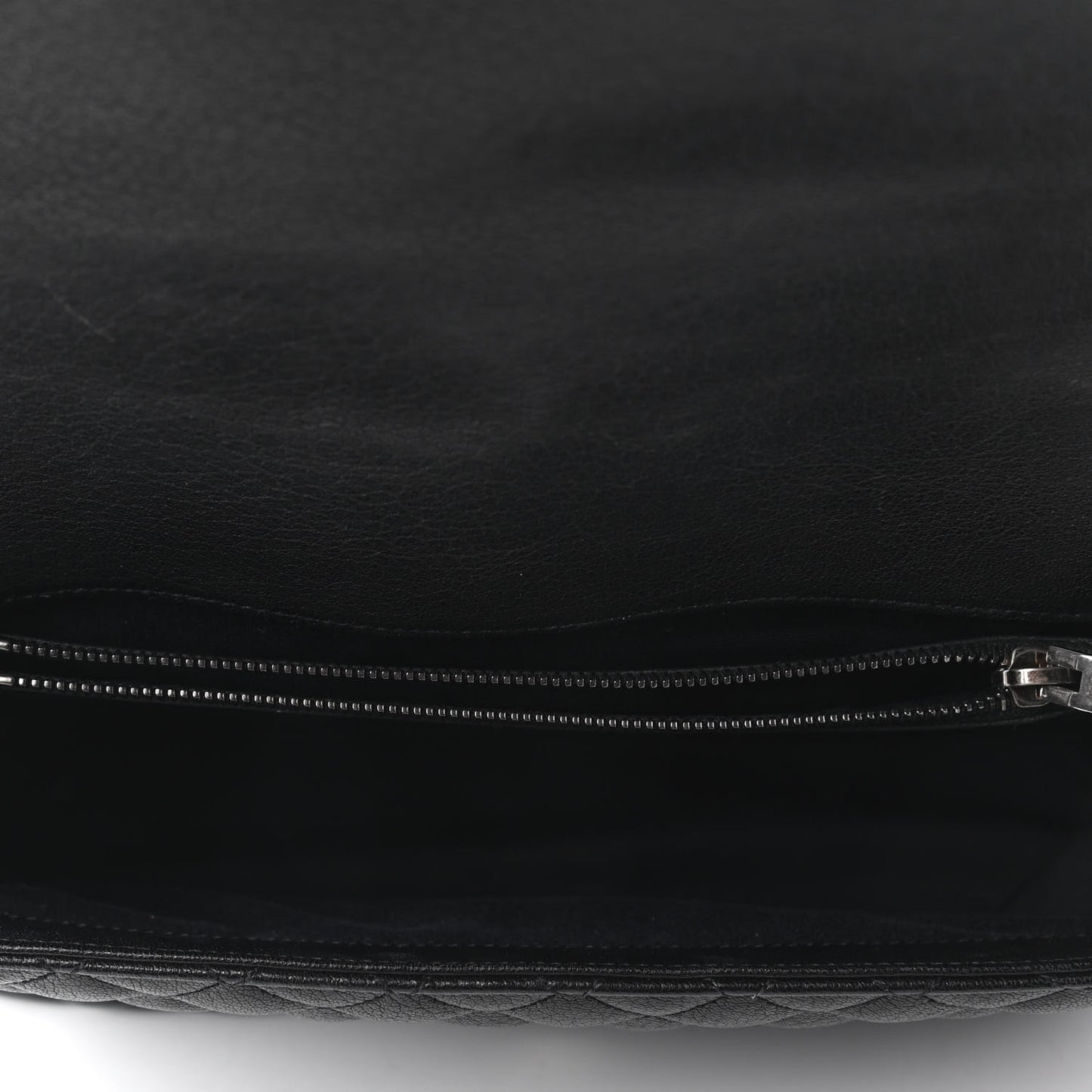 Calfskin Mixed Matelasse Triquilt Large Monogram Satchel Black