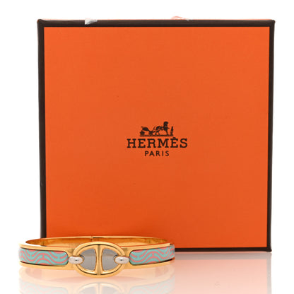 Hermes Enamel Mini Farandole Clic Chaine D'Ancre Bracelet Tropique 5 of 5