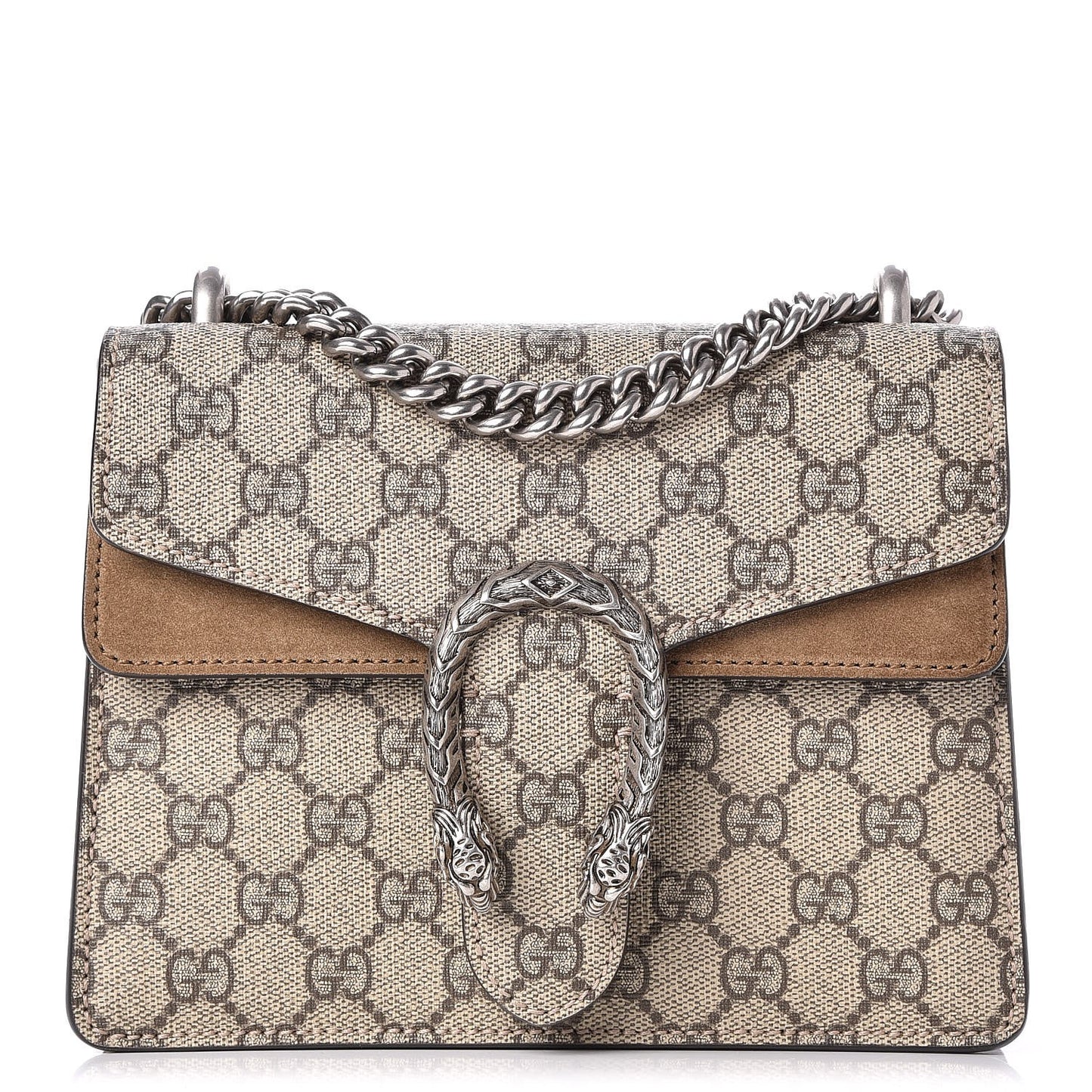 GG Supreme Monogram Mini Dionysus Shoulder Bag Taupe