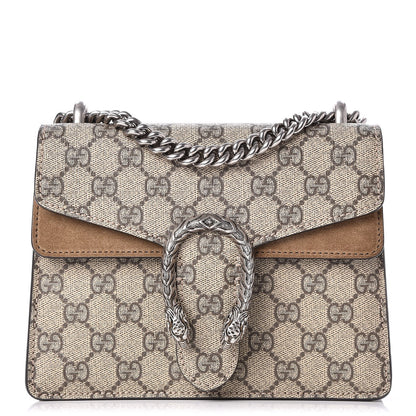 Gucci GG Supreme Monogram Mini Dionysus Shoulder Bag Taupe 1 of 9