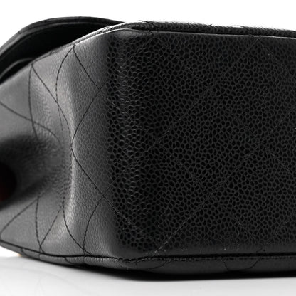 Chanel Caviar Quilted Jumbo Double Flap Black 9 of 11