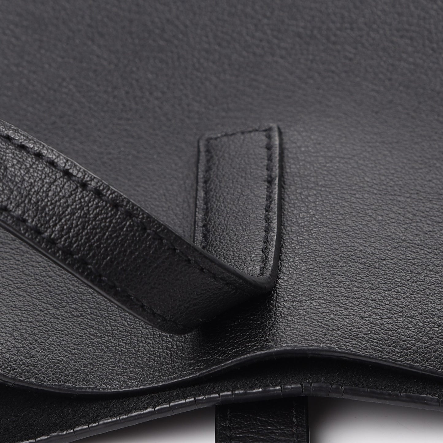 Calfskin Large Shopping Tote Black