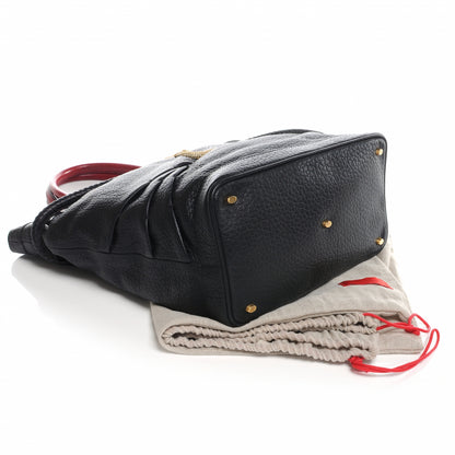 Valentino Garavani Leather Serpent Tote Black 5 of 11