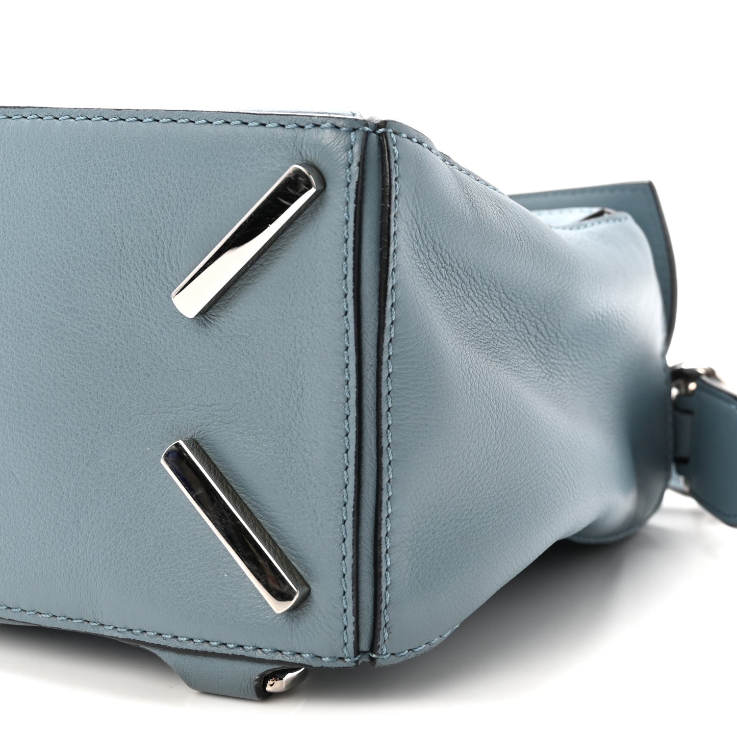 Calfskin Small Puzzle Bag Stone Blue