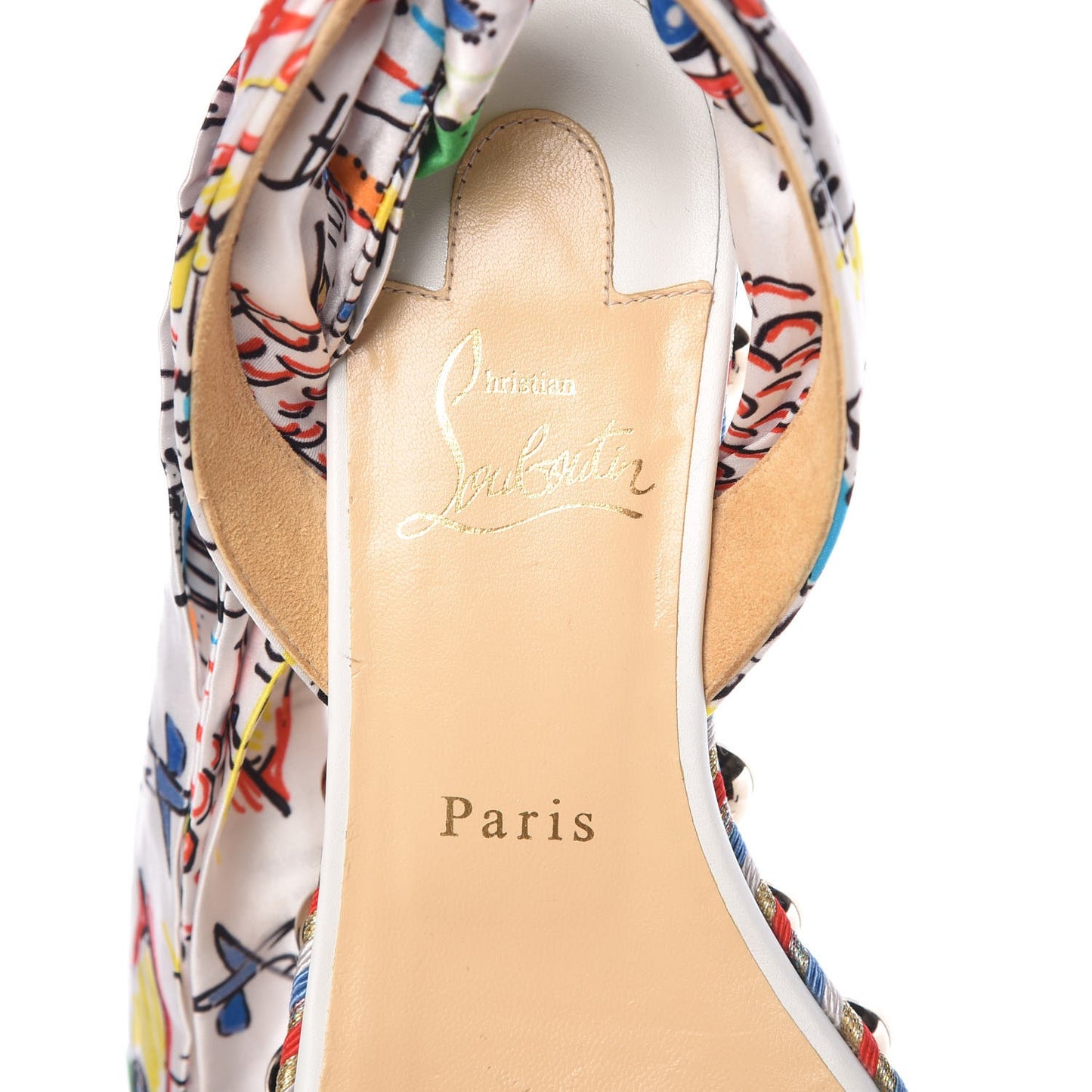 Patent Crepe Satin Levantinana 60 Platform Sandals 38 Version White