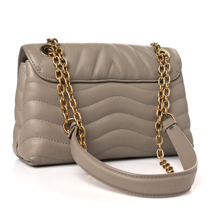 Louis Vuitton Calfskin LV New Wave Chain Bag Taupe 3 of 9