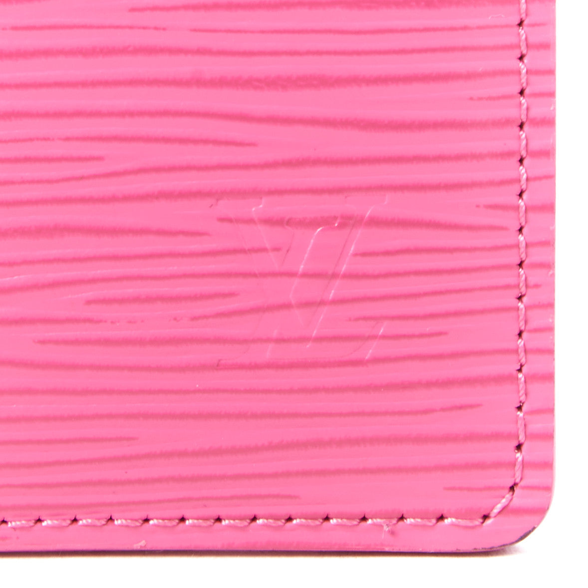 Epi Card Holder Hot Pink