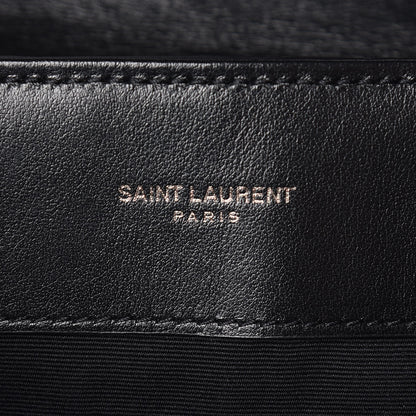 Saint Laurent Calfskin Y Quilted Monogram Medium Loulou Chain Satchel Black 6 of 11