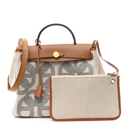 Hermes H Plume Canvas Vache Hunter Circuit 24 Herbag Zip Retourne 31 Gris Meyer Ecru Beige Naturel Gris Meyer Ecru Beige Naturel 3 of 11