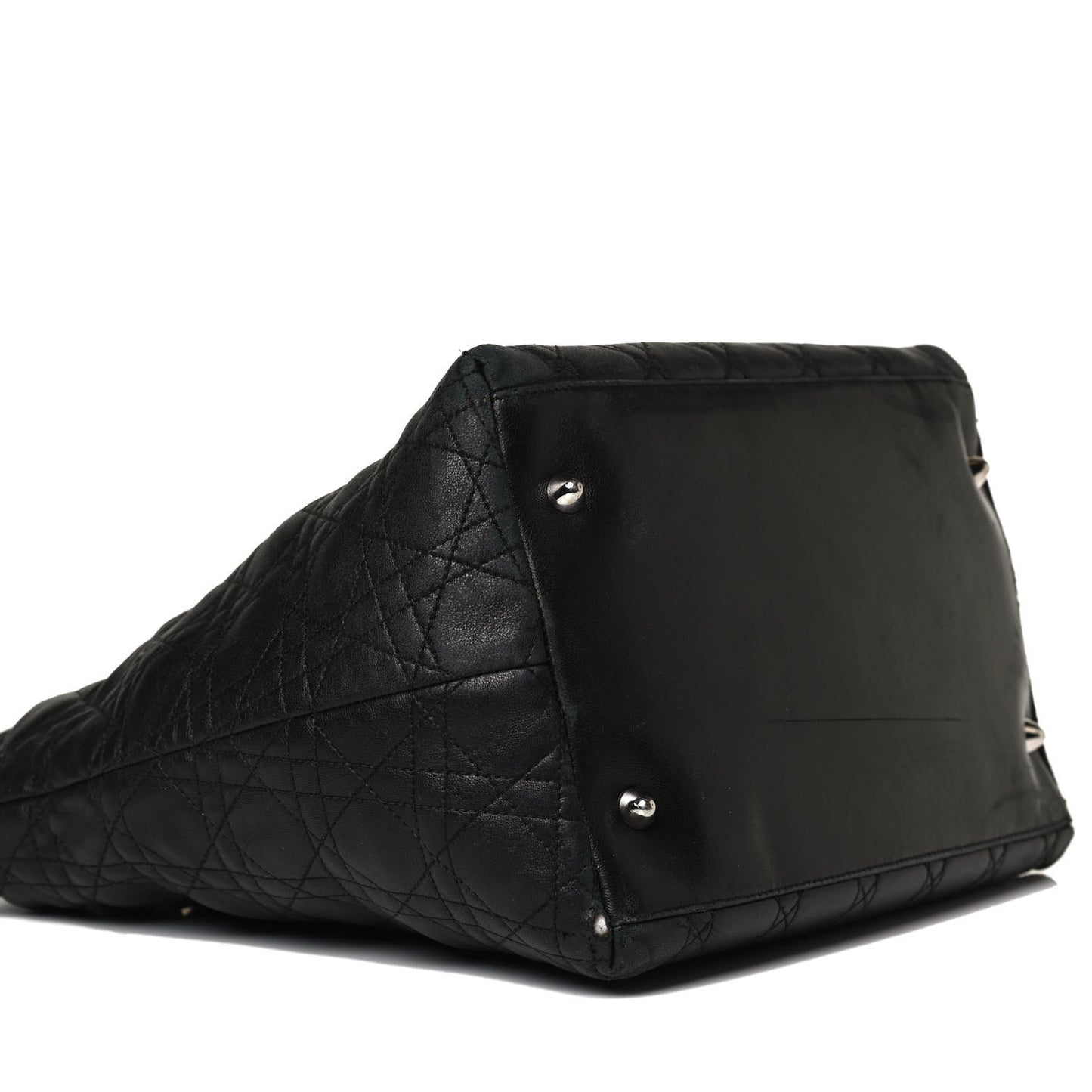 Lambskin Cannage Medium Soft Lady Dior Black