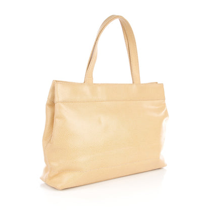 Chanel Caviar CC Tote Beige Clair 3 of 7